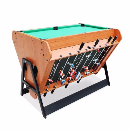 Hot sell 3 in 1 Rotating Multi Game Billiard Pool Table With Soccer and Air Hockey Game
