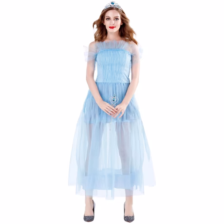 M-XL Palace Snow White Dress Frozen Women's Halloween cosplay costume Female