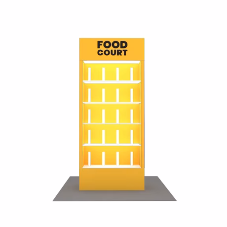 Modular Aluminum Tension Fabric Free Design Custom Advertising Promotion shelf Backlit LED Portable Trade Show Shelves Showcase