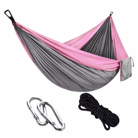 Outdoor Camping Portable Parachute Hammock Brazilian Beach Nylon Parachute material Folding Hammock