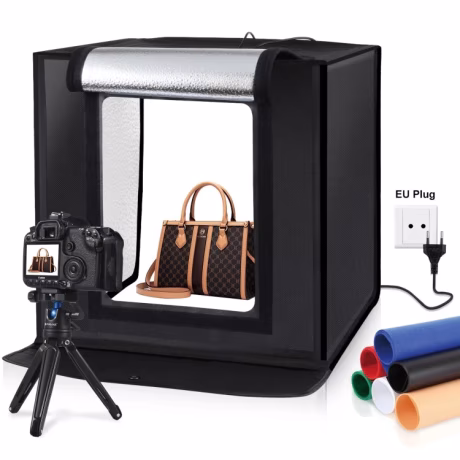 PULUZ 40cm Folding Portable 24W 5500K White Light Dimmable Photo Lighting Studio Shooting Tent Box Kit