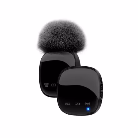 R8 1 Drag 2 outdoor Microphone Lavalier 2.4GHz 2 in 1 Portable Mini Microphone Wireless Recording Microphone for iPhone