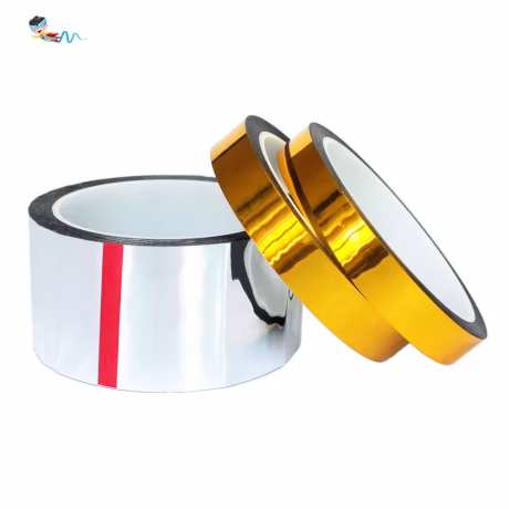 Recyclable Glossy Silver and Gold Surface Reflective BOPP Film Aluminized and Gold-plated DIY Decoration Self Adhesive Tape