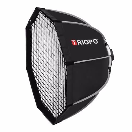 Triopo K65 65cm Photo Portable Bowens Mount Octagon Umbrella Softbox + Honeycomb Grid Outdoor Soft Box for Studio Strobe