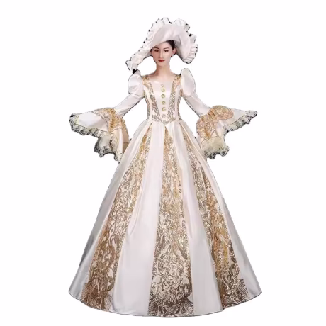 19th Century Rococo Baroque Southern Belle Princess Dress Women Vintage Lolita Dresses Theater Costumes