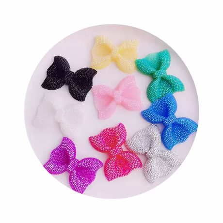 41*53MM Middle Vertical Hole Flatback Resin Rhinestone Crystal Hair Bows Beads DIY Craft Embellishments Accessories