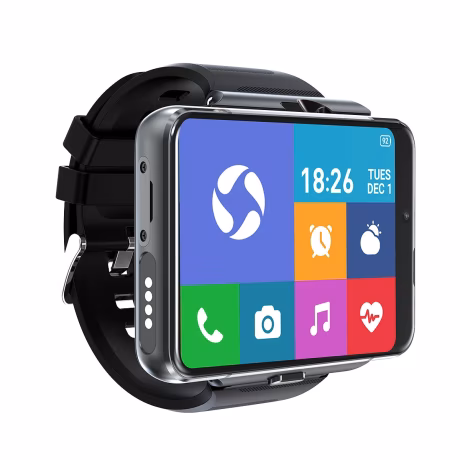 4GB+64GB Dual Chip Dual System 4G SIM Card Call WIFI GPS Tracker Dual Camera 2300mAh Video Call Smart Watch Phone