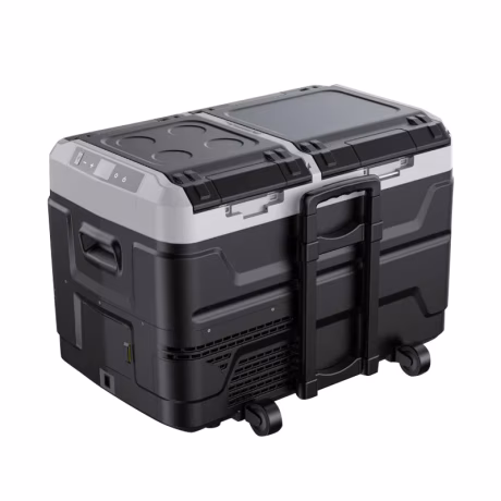 50L Portable Car Refrirator with DC 12V Compressor Home Application Freezer Mode for Camping Traveling Cooler Box