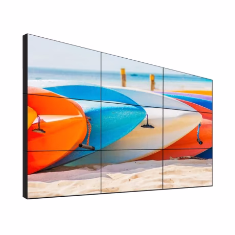 55inch 1920x1080p 700nite 0.88mm 1.8mm 3.8mm bezel 2x2 lcd television videowall advertising players with floor stand bracket