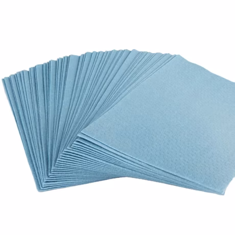 BCS Disposable Spunlace Industrial Woodpulp Cleaning Wipes Foldable Absorbent Polyester Machine Cleaning Multi-Purpose Use Free