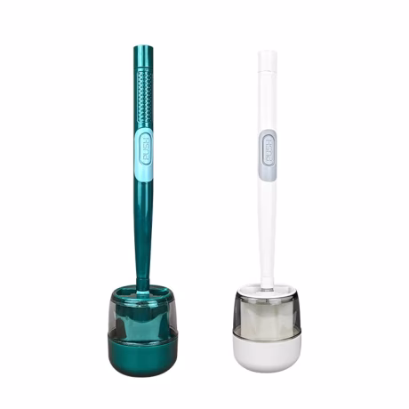Fillable Toilet Brush Store Toilet Bowl Cleaners in Handle Optional Wall Mount No Scratch Brush Head Silicone Toilet Brush