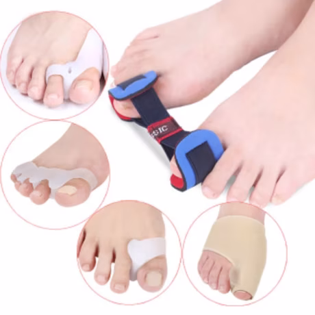 Foot Care Hallux Valgus Bunion Corrector Sleeve Kit Big Toe Joint Hammer Toe Separator Toe Spreaders