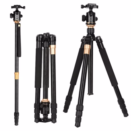 FOSOTO Q999 Heavy Duty Aluminum Tripod Video Camera Tripod Portable Professional Video Light Stand Photography Tripod For DSLR