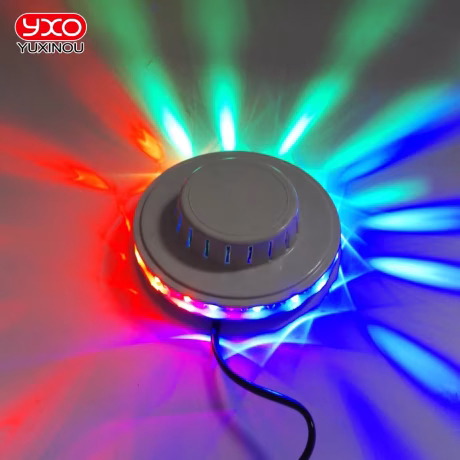 High Tech RGB Auto Color Changing Rotating Sunflower 8W LED Stage Light Bar Disco Ball DJ Club Bar