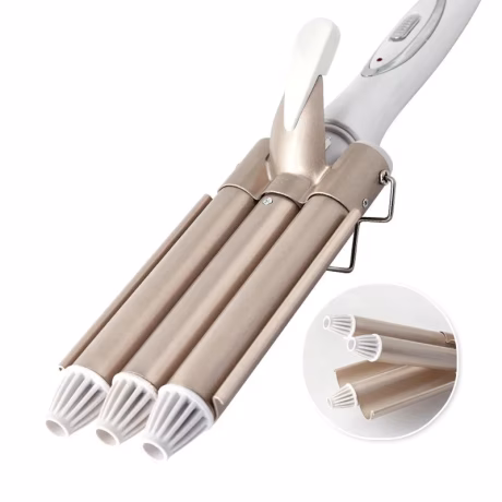 Kemei-1010 Professional Curling Irons Triple Barrel Hair Wave Crimper 110-240V Hair Care Styling Tools Curling Hair Curler Wave