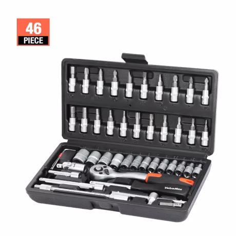 Mechanical Tools Box For Home Diy 1/4" Socket Wrench Set Ratchet Screwdriver Bits Hand Tool Sets Car Repair Tool Kit
