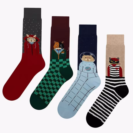 Quentin high quality bulk wholesale colorful socks women cotton design colorful funny socks fashion socks designer novelty cool