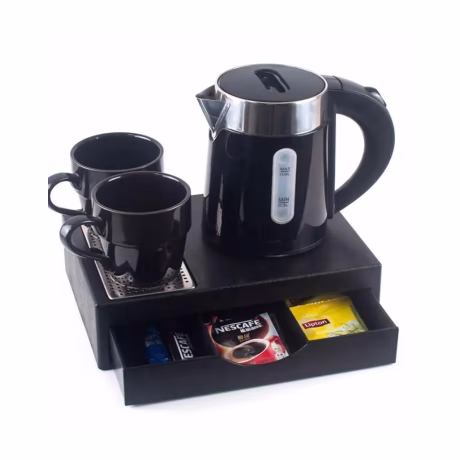 Sachikoo Top Welcome Tray Set Double Wall Hotel Electric Kettle