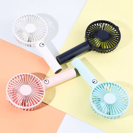 Smart Home Appliances USB Charging Hand Fan Rechargeable Battery Operated Mini Handheld Fan with Stand Base