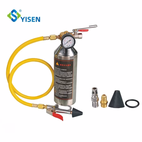 Stainless steel bottle A/C Air Conditioner System Flush Canister Gun Kit Clean Tool Set