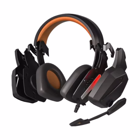SY-G20 Wired Earpiece Dynamic RGB Light Wired Over-Ear Ergonomic Computer Headset with Microphone HiFi Sound Wired Headphones