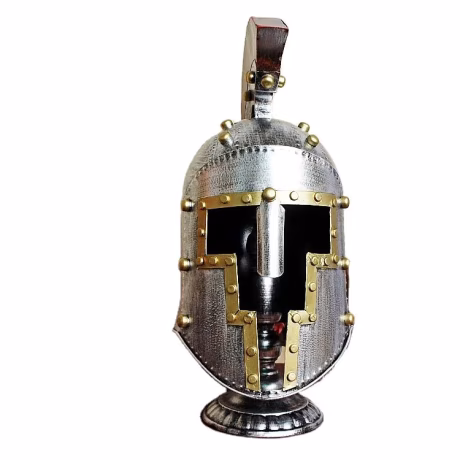 Top Sale Vintage Metal Crafts European Style Medieval Old Roman War Spartan Helmet for Costume Office Decor