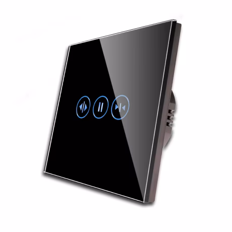 Wholesale Custom Tuya Glass Panel Bot Curtain Appliances 86mm*86mm Alexa Wifi Switch Smart Home