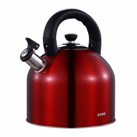 Wholesale Kitchen Appliances Red Silver 3L 5L Stainless Steel Whistling Kettle Tea Kettle Water Kettles For Hotel Restaurant