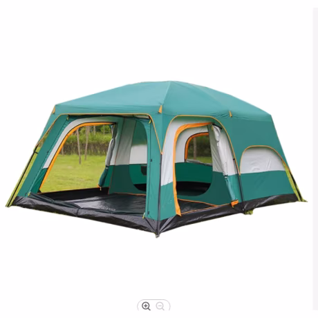 Woqi in stock Soon Delivery 8-12 Person Tent Large Luxury Wind Resistant Family Camping Tent