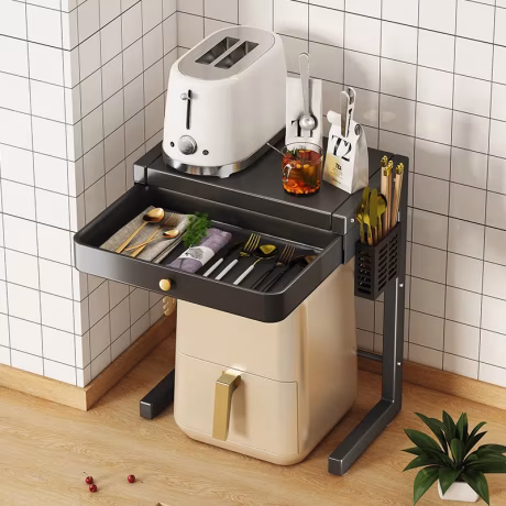 ZX air fryer rack capsules storage rack for home office kitchen organizer cutlery dryer spoon fork chopstick storage holder
