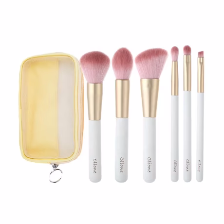 ZYT-001D new arrival cute portable mini cosmetic beauty tools rose gold synthetic makeup brushes set for travelling make up
