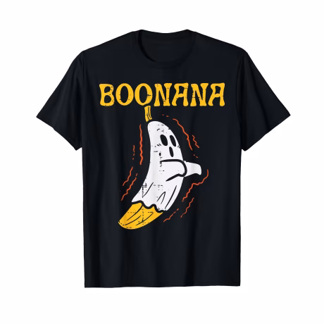 Boonana Cute Ghost Banana Halloween Costume Men Women Kids T-Shirt