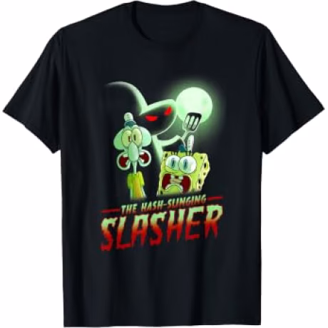 Spongebob Squarepants The Hash Slinging Slasher Spooky T-Shirt