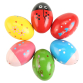 ONVELS Pick: 6Pcs Wooden Egg Shakers Hand Musical Maracas Percussion Instruments 1